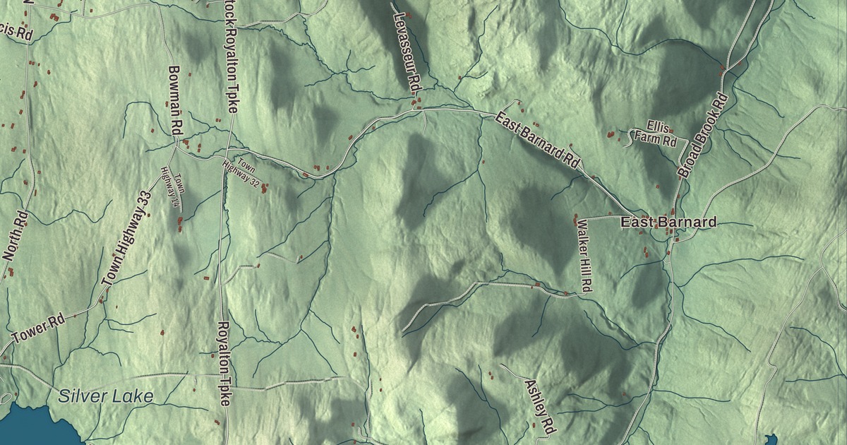 Map of Barnard, Vermont