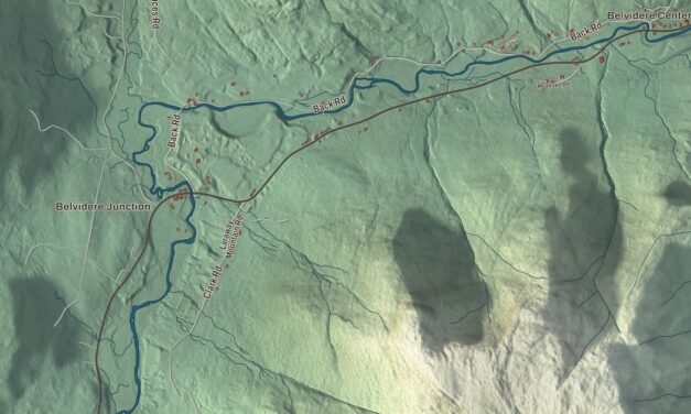 Map of Belvidere, Vermont