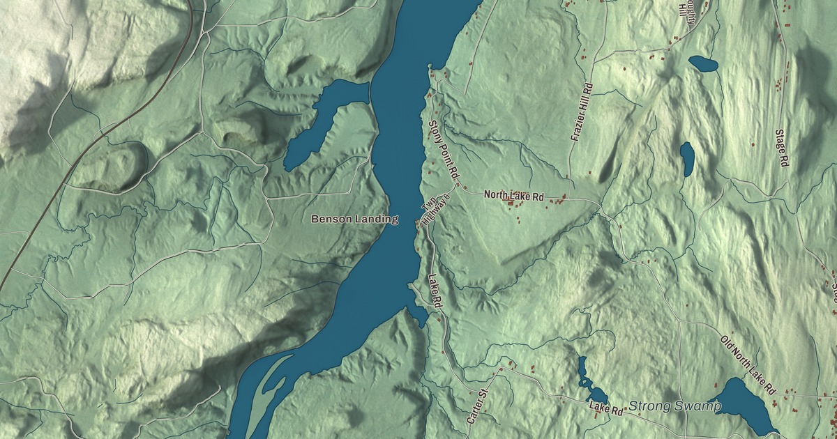 Map of Benson, Vermont