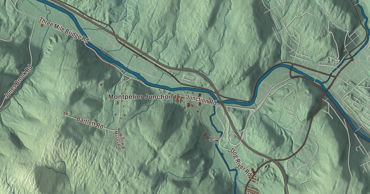 Map of Berlin, Vermont