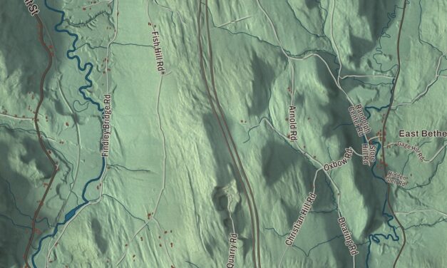 Map of Bethel, Vermont