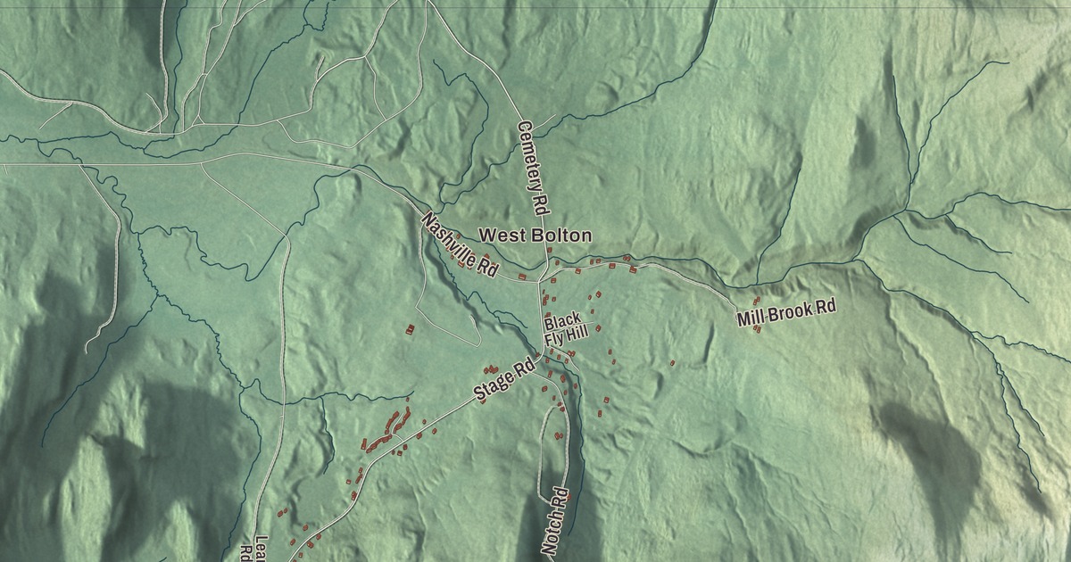Map of Bolton, Vermont