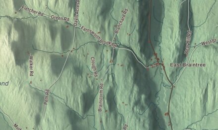 Map of Braintree, Vermont