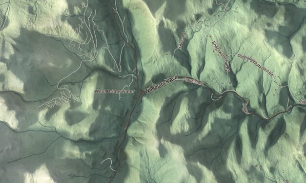 Map of Bridgewater, Vermont