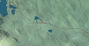 Close-up of the Brighton, Vermont aerial map