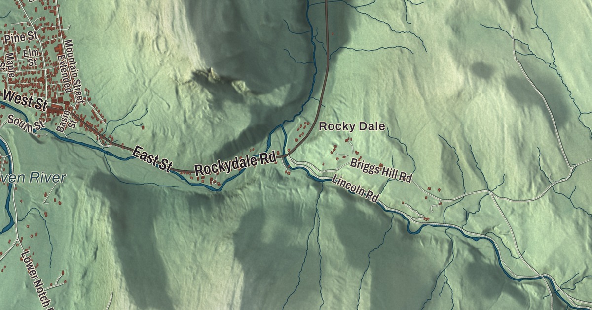 Map of Bristol, Vermont