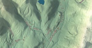 Close-up of the Brookline, Vermont aerial map