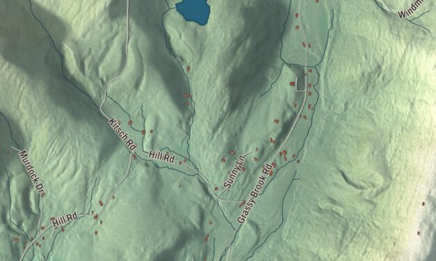 Map of Brookline, Vermont