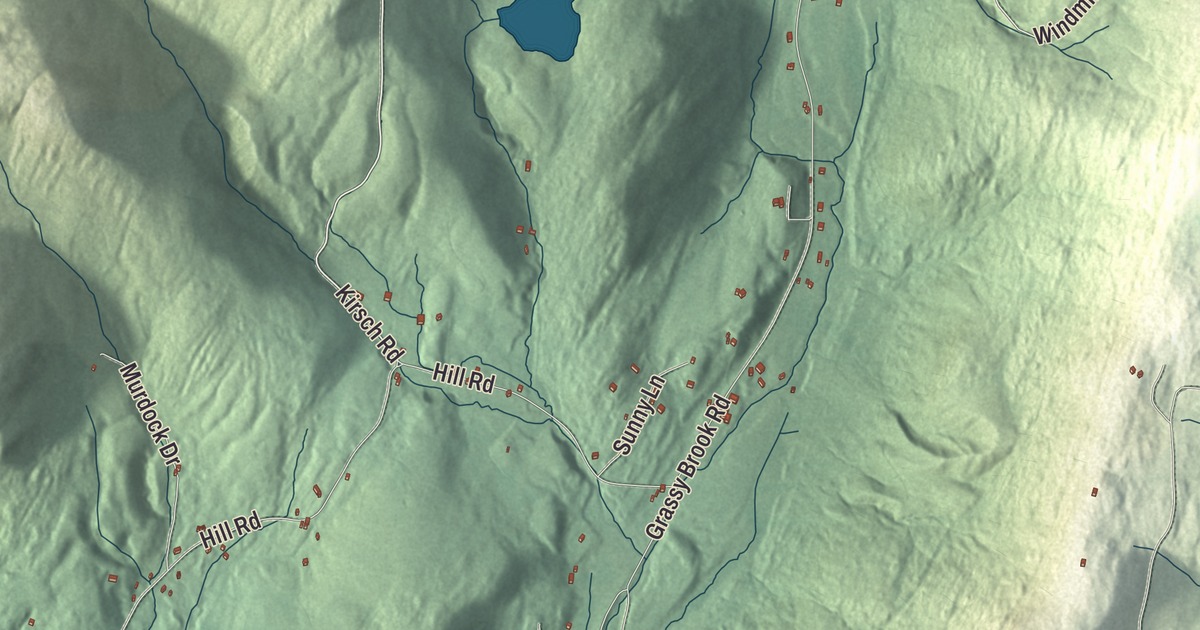 Map of Brookline, Vermont