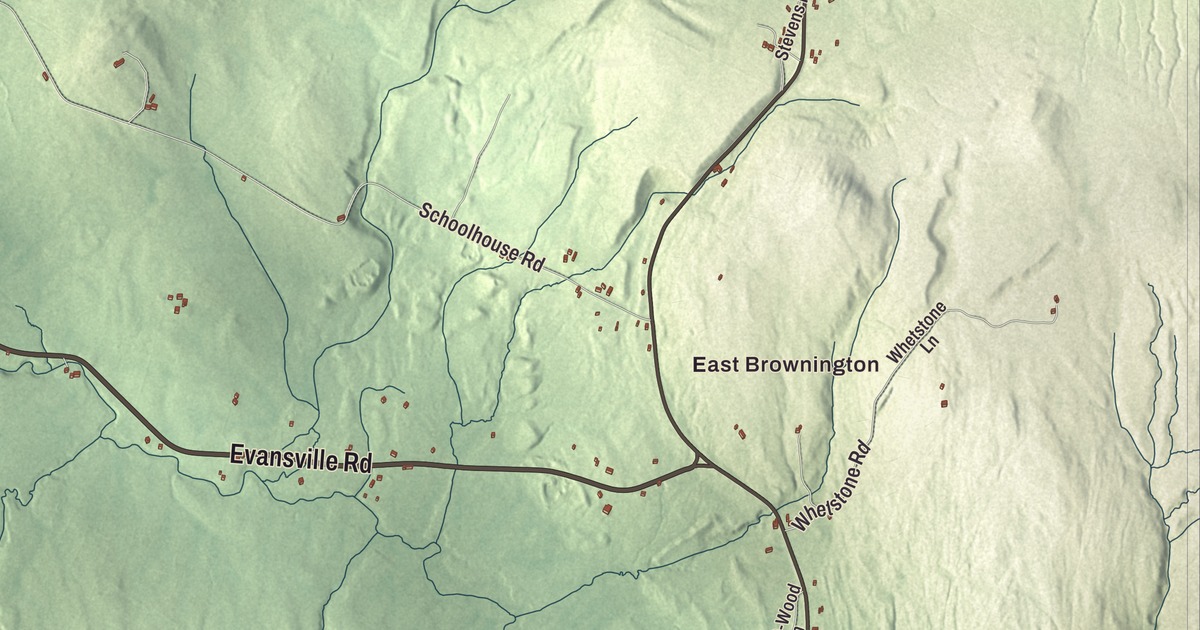 Map of Brownington, Vermont