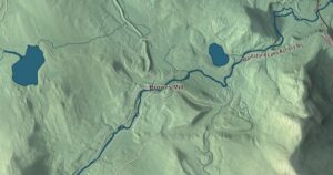 Close-up of the Brunswick, Vermont aerial map