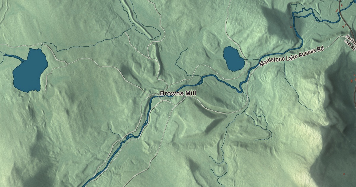 Map of Brunswick, Vermont