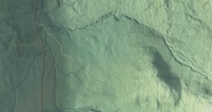 Close-up of the Buels Gore, Vermont aerial map