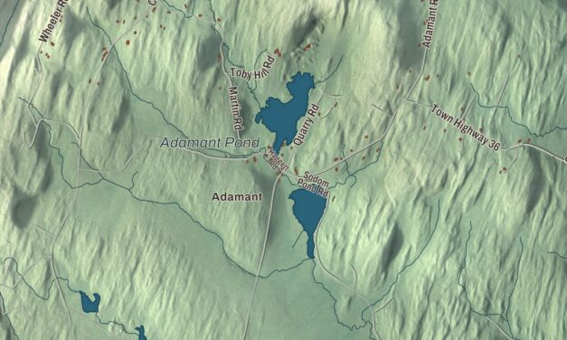 Map of Calais, Vermont