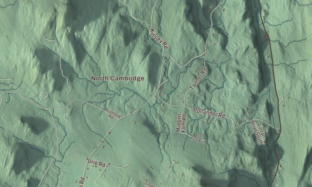 Map of Cambridge, Vermont