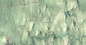 Close-up of the Charlotte, Vermont aerial map