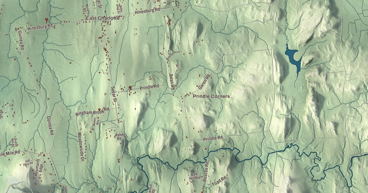 Map of Charlotte, Vermont