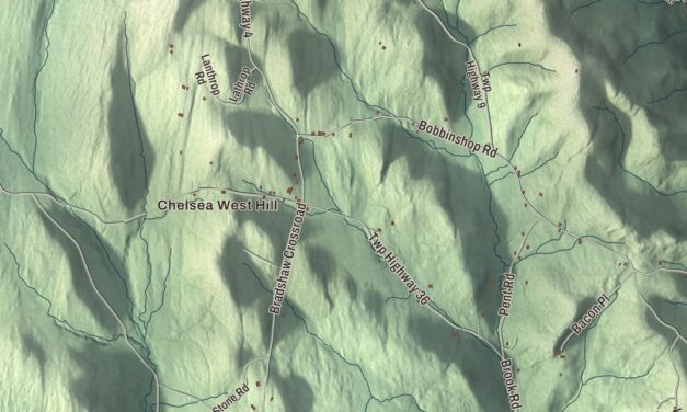 Map of Chelsea, Vermont