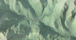 Close-up of the Chittenden, Vermont aerial map