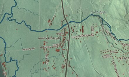Map of Clarendon, Vermont