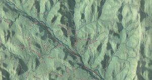 Close-up of the Corinth, Vermont aerial map
