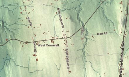 Map of Cornwall, Vermont