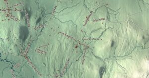 Close-up of the Craftsbury, Vermont aerial map