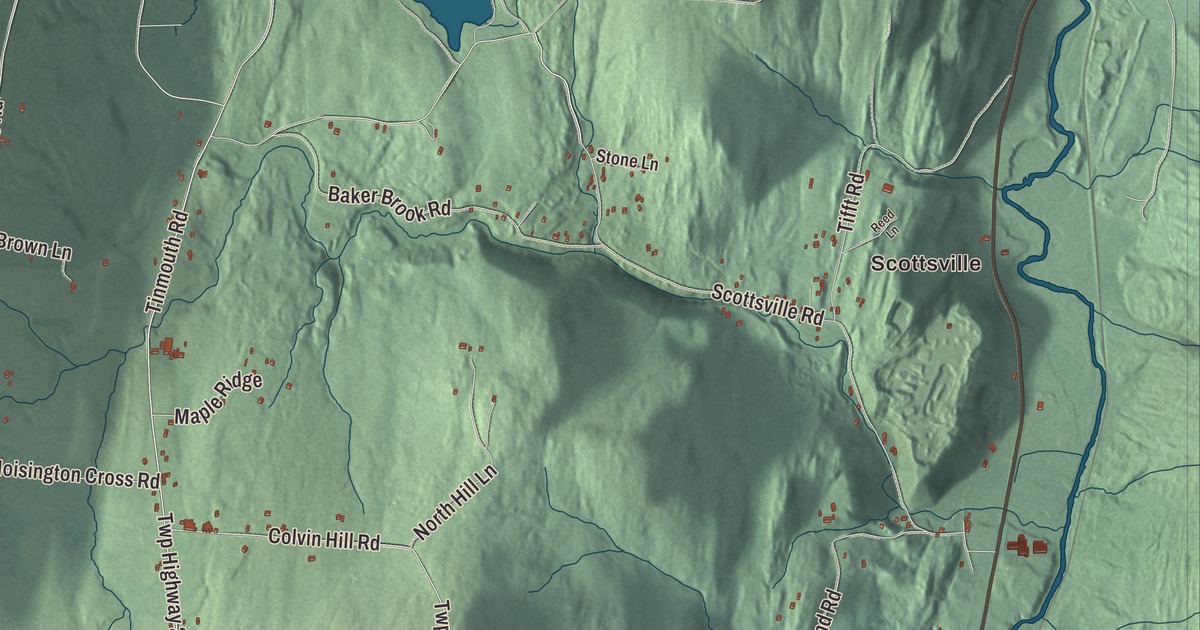 Map of Danby, Vermont