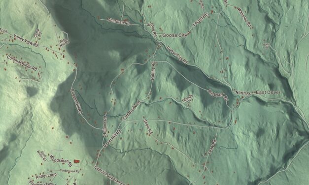 Map of Dover, Vermont