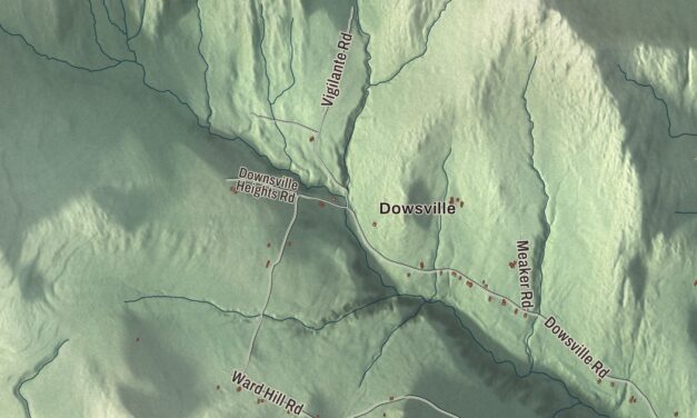 Map of Duxbury, Vermont