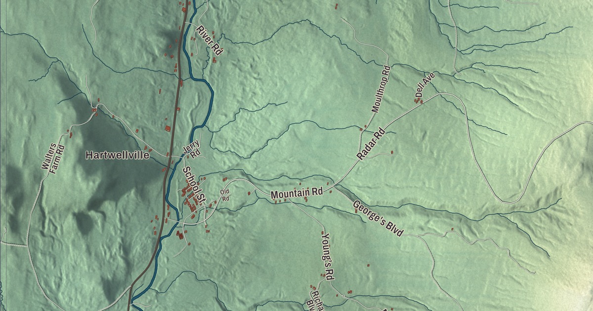 Map of East Haven, Vermont