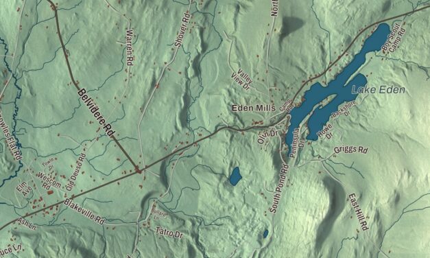 Map of Eden, Vermont