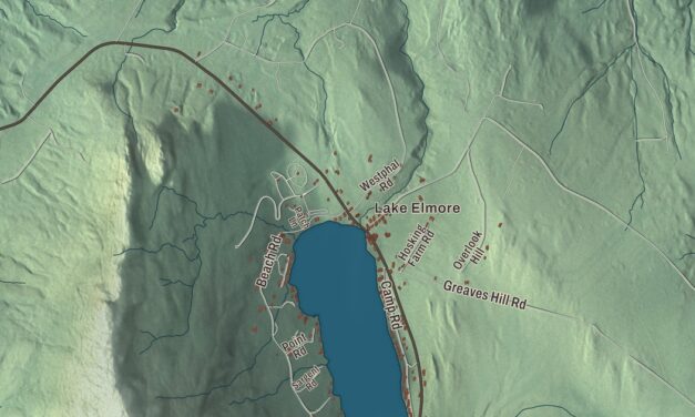 Map of Elmore, Vermont