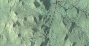 Close-up of the Enosburgh, Vermont aerial map