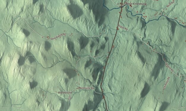 Map of Enosburgh, Vermont