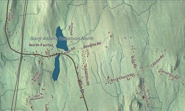 Map of Fairfax, Vermont
