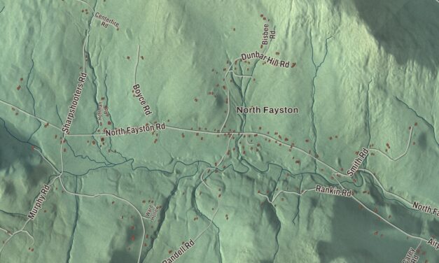 Map of Fayston, Vermont