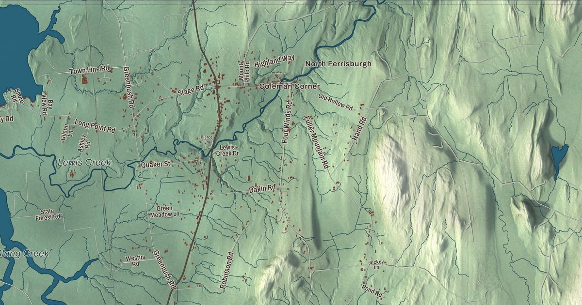 Map of Ferrisburgh, Vermont