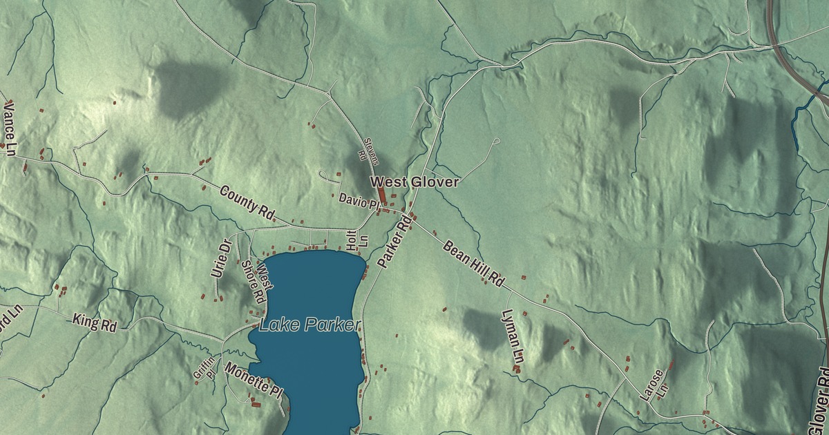 Map of Glover, Vermont