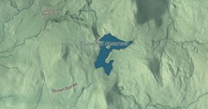 Close-up of the Goshen, Vermont aerial map