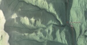 Close-up of the Granville, Vermont aerial map