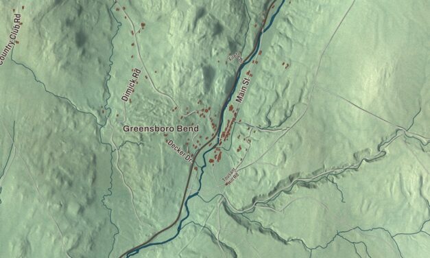 Map of Greensboro, Vermont