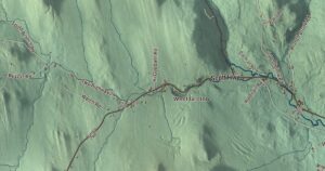 Close-up of the Groton, Vermont aerial map