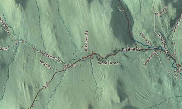 Map of Groton, Vermont