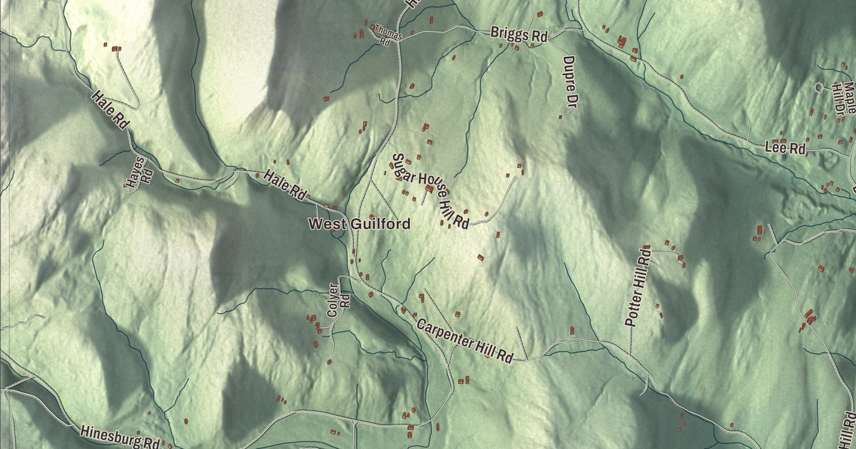 Map of Guilford, Vermont