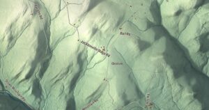 Close-up of the Halifax, Vermont aerial map