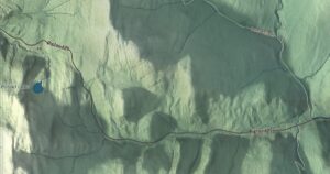 Close-up of the Hancock, Vermont aerial map