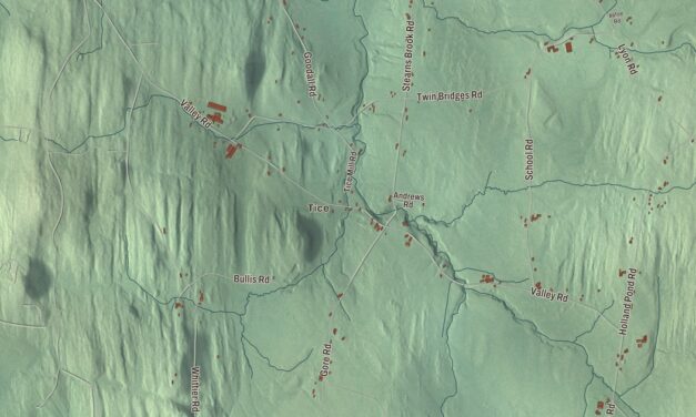 Map of Holland, Vermont