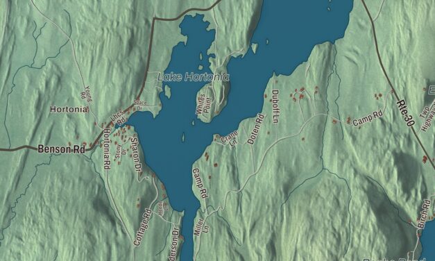 Map of Hubbardton, Vermont