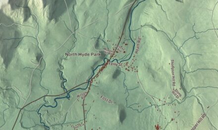 Map of Hyde Park, Vermont